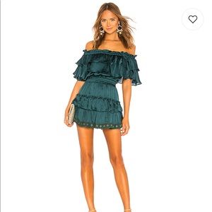 Misa Los Angeles Emerald Dress size XS